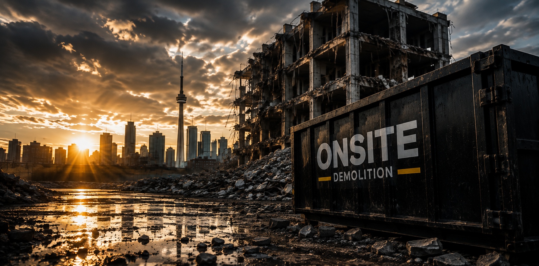 OnSite Demolition equipment on site